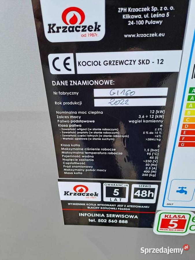 Kocioł piec SKD 12 24kw nowy 5 klasa eco design lubelskie