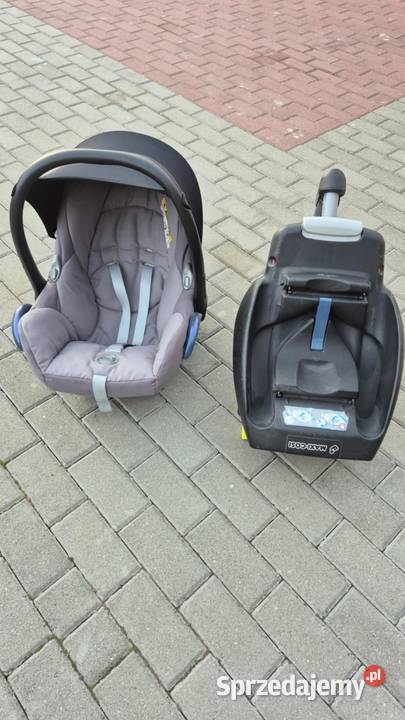 Nosidełko skorupa fotelik maxicosi z bazą ISOFIX Czarże
