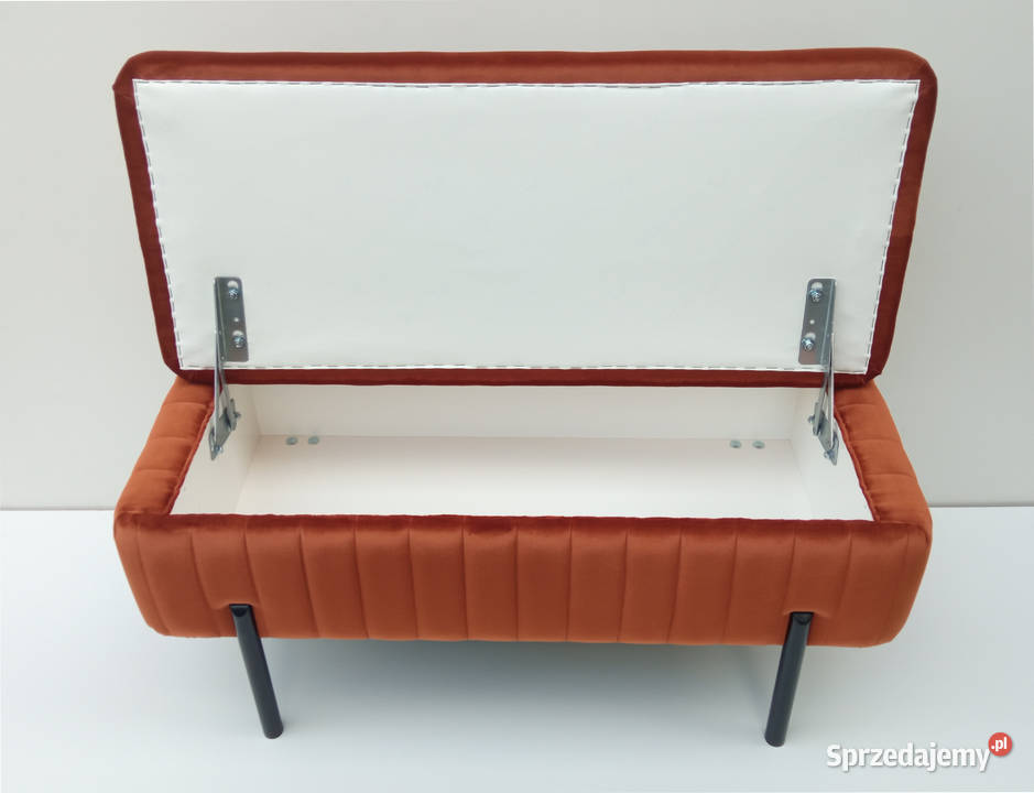 Ławka pufa tapicerowana ze schowkiem do wielkopolskie