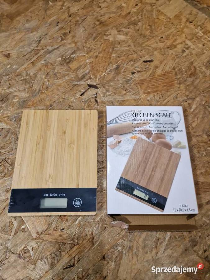 WAGA KUCHENNA ELEKTRONICZNA LCD BAMBUSOWA do 5 Głogowa