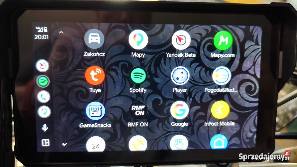 Nawigacja na motocykl Android auto carplay śląskie Częstochowa sprzedam