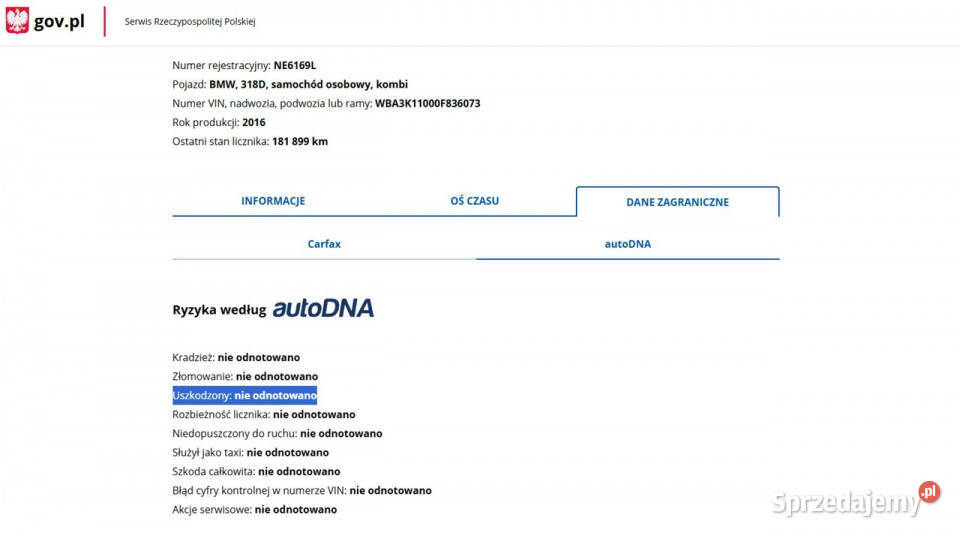 BMW 318 20 Diesel Moc 150 F30F31 2012 ABS Elbląg