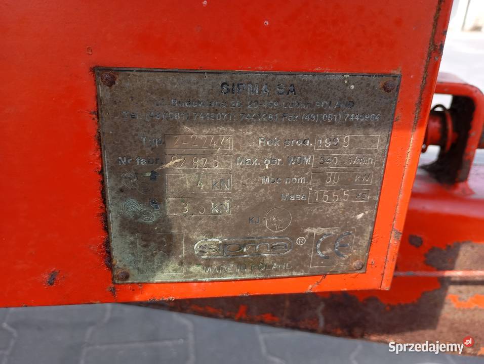 Prasa kostkująca Sipma Z 2441 do słomy Sipma mazowieckie Radom