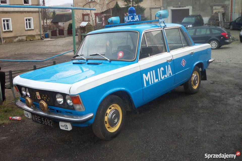 fiat 125 milicja 9000km Jawor