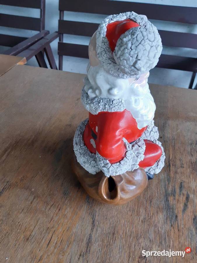 Stara ceramiczna figurka św Mikołaja z PRL Rudnik nad Sanem sprzedam