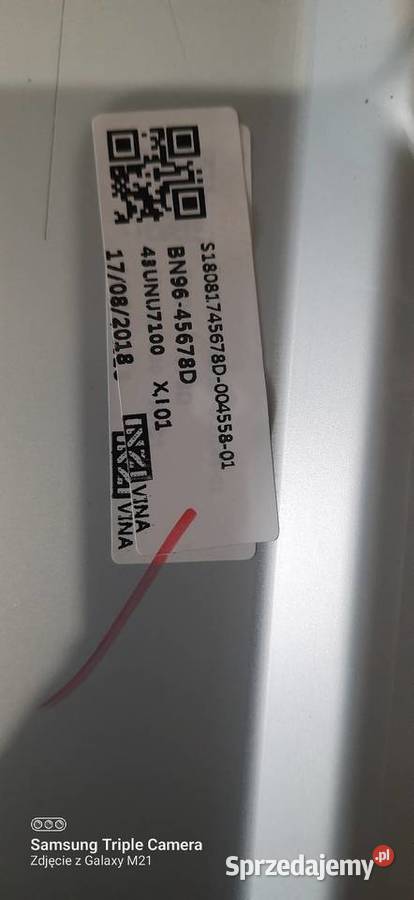 Samsung UE43NU7192 zbita matryca 4K HDMI Sosnowiec sprzedam