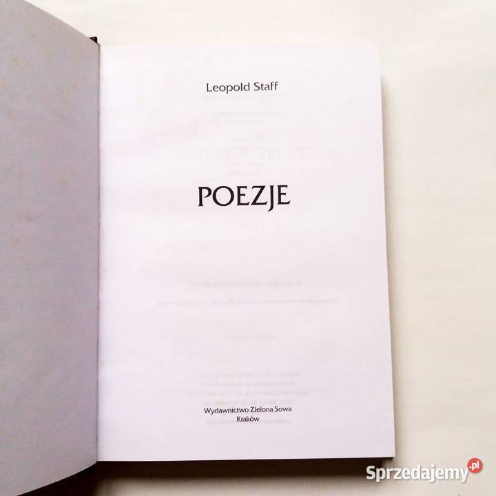 Leopold Staff Poezje Łódź