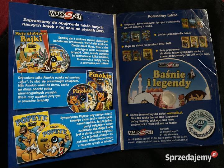 Basnie i Legendy dzieciplyta DVD Lublin sprzedam