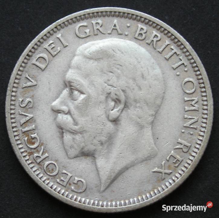 WIELKA BRYTANIA 1 SHILLING 1936 JERZY V SREBRO Łódź