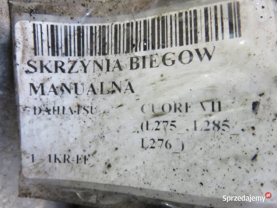 SKRZYNIA BIEGÓW DAIHATSU CUORE VII 10 75N