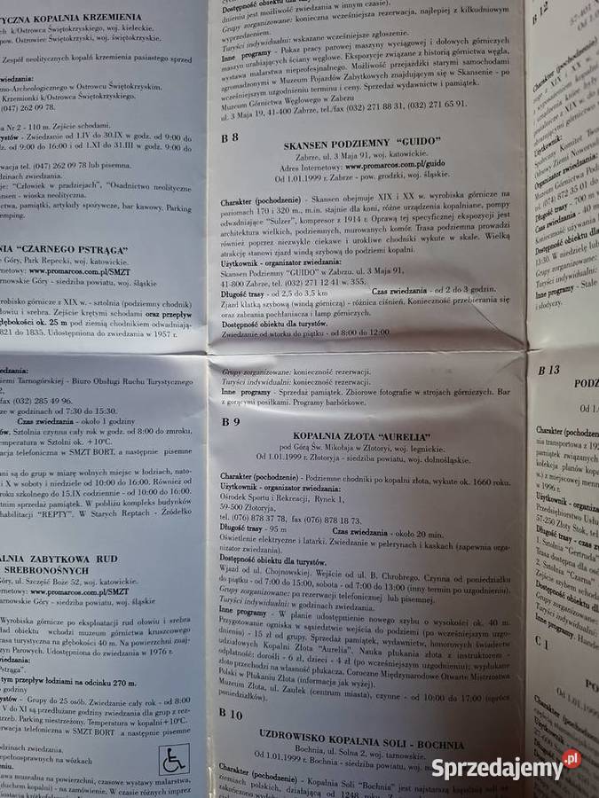 Podziemne trasy turystyczne w Polsce mapa Kraków