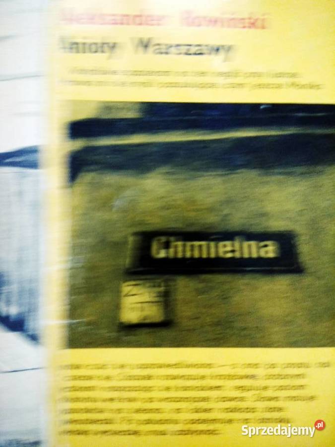 Anioły Warszawy Rowiński książka unikat sprzedam