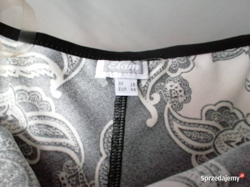 NOWY ASYMETRYCZNY CZARNO BIAŁY TOP ETAM R UK Łódź