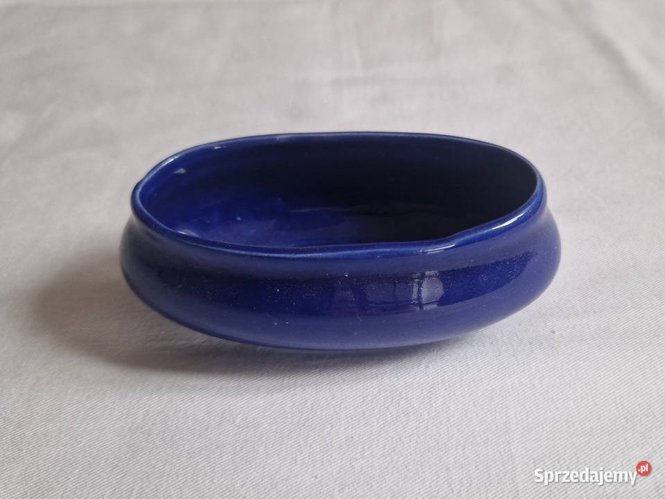 Ceramiczna owalna miseczka łódka rękodzieło z Warszawa