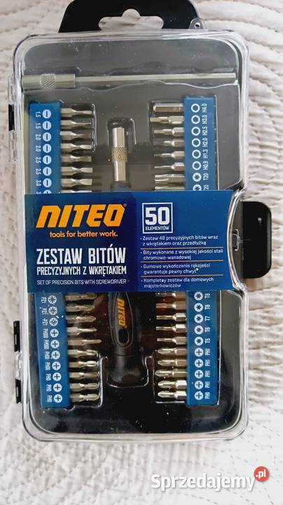 Zestaw 50 bitów z wkrętakiem Lublin