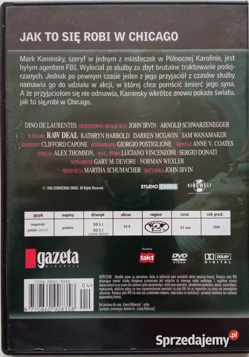 to się robi w Chicago DVD Arnold Schwarzenegger Łódź