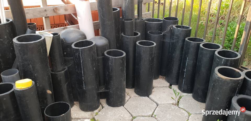 Rury PE HDPE PVC różne odcinki i średnice Biskupiec