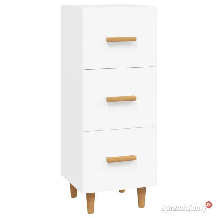 vidaXL Szafka biała 345x34x90 materiał mazowieckie Warszawa