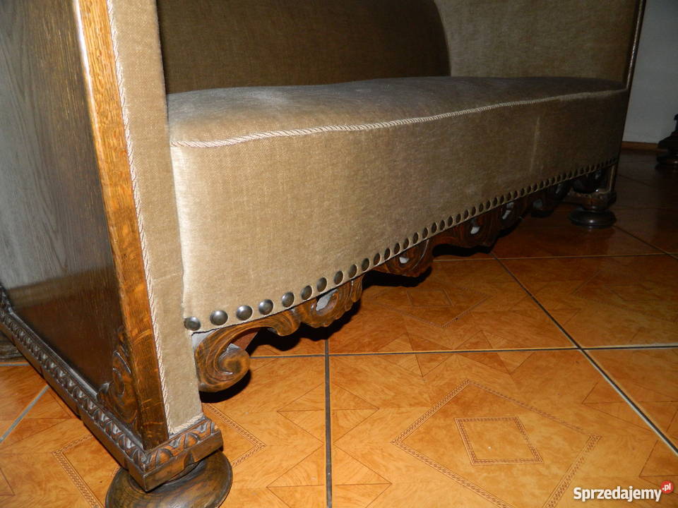 Sofa rzeźbiona na sprężynach Łóżka, wersalki i sofy Słupsk