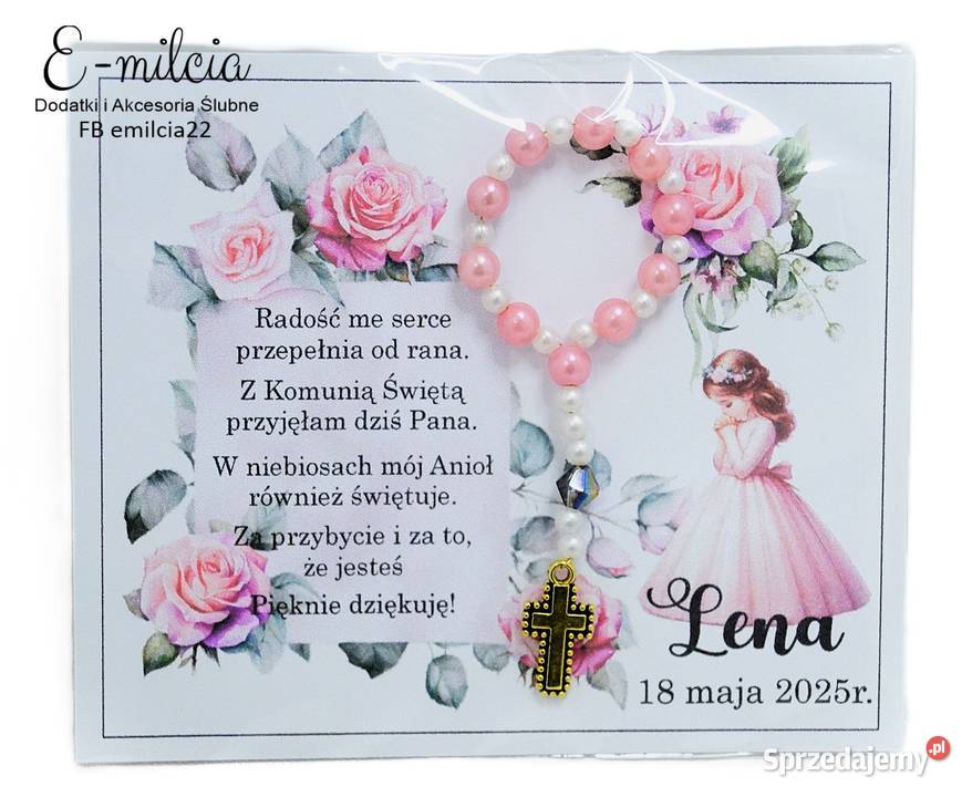 Podziękowania Gości z okazji I Komunii Św Zielona Góra sprzedam