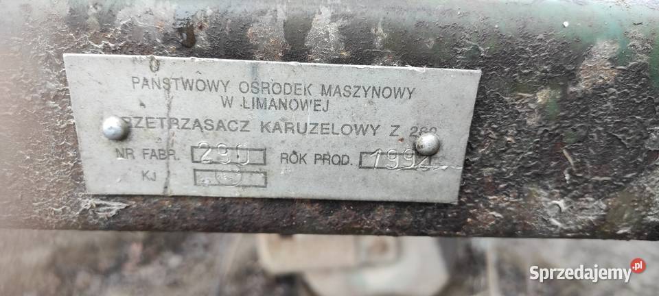 Przetrząsacz karuzelowy Z260 podkarpackie Dębno