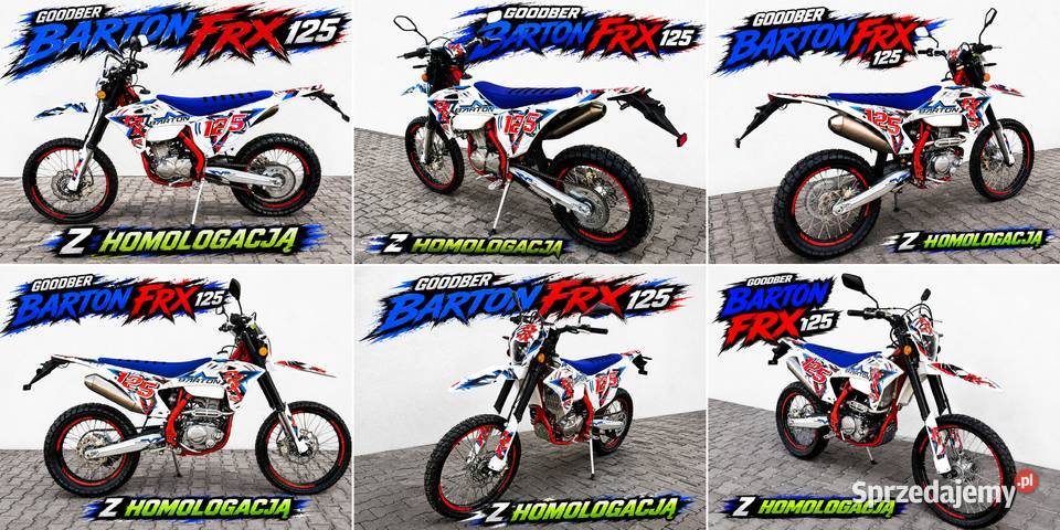 Cross Super Moto Barton FRX 125 HOMOLOGACJA Bieliny