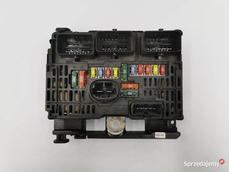 Moduł BSM L02 Skrzynka Bezpieczników Peugeot 407 Układ elektryczny Wyszków