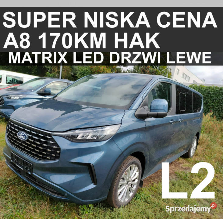 Ford Tourneo Custom Titanium 170 Kamera Matrix Szczecinek