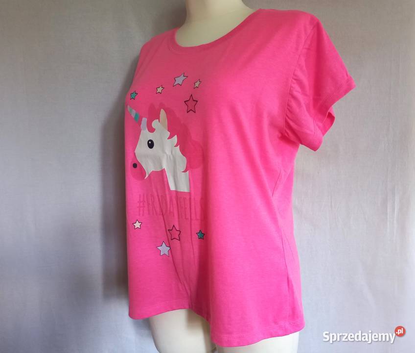 PIŻAMA góra Tshirt róż r ML nie do spania NOWE Białystok