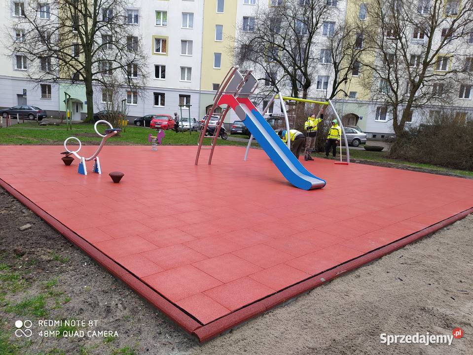 Nawierzchnia gumowa place zabaw siłownia ogród mazowieckie Warszawa