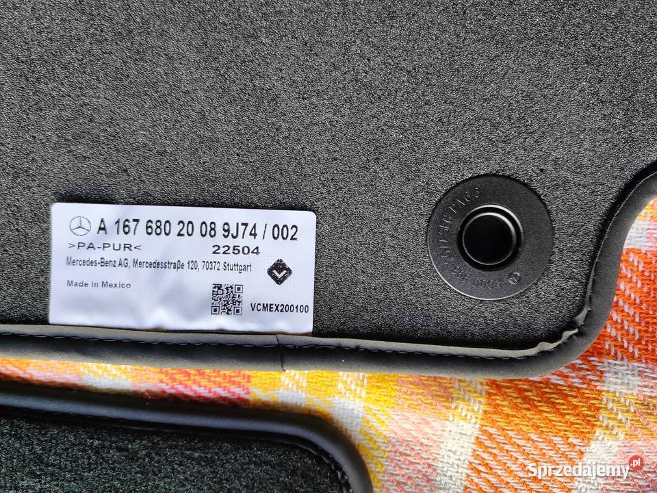 Oryginalne dywaniki welurowe Mercedes GLS V167 wielkopolskie Bolewice