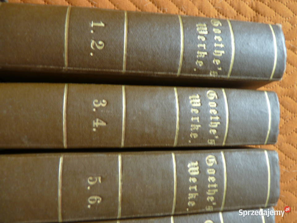 Kompletne wydanie Goethes Werke z 1840 roku Sieradz