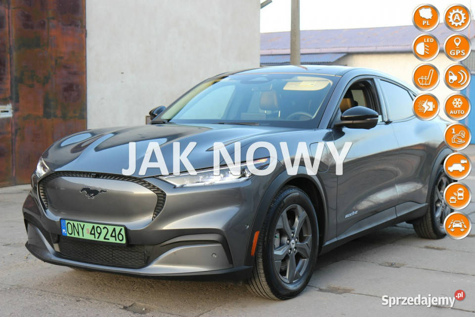 Ford Mustang MachE 2023 Elektryk 294 610 Zasięg podgrzewane fotele Nysa