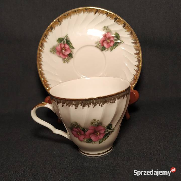 Elegancka Filiżanka Mitterteich Bavaria Złocona Piła