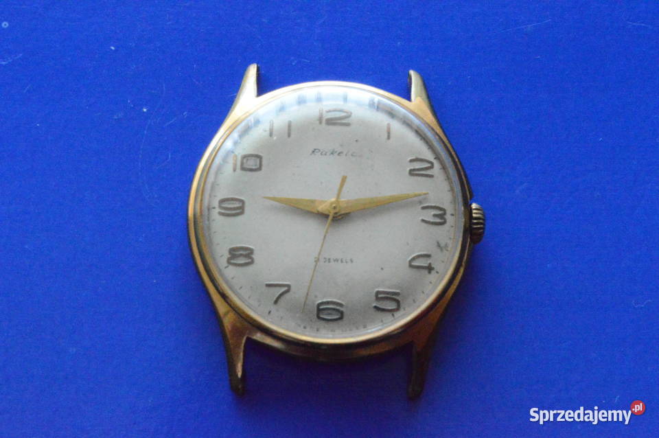 ANTYK I UNIKAT ZŁOTA RAKETA 21 JEWELS WERSJA na rękę Zawiercie