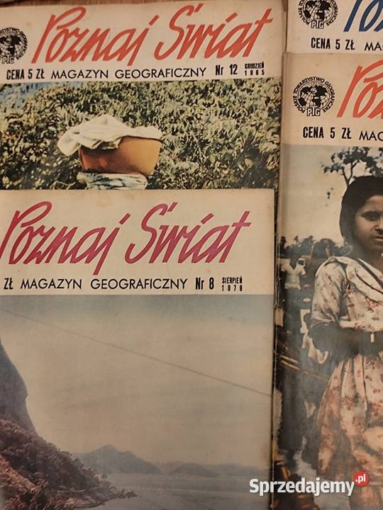 Czasopisma POZNAJ ŚWIAT lata 6578 śląskie