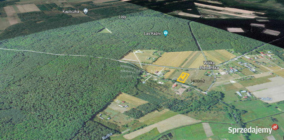 Duża działka budowlana w Wólce Plebańskiej Grunty i działki