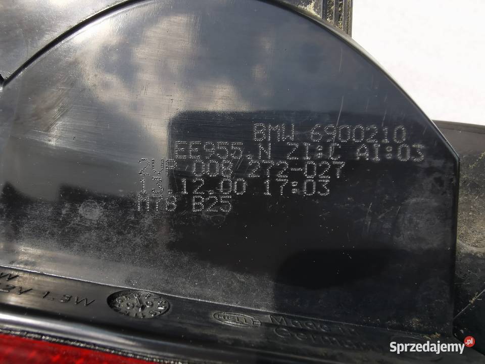 Lampa Prawy Tył Tylna Prawa BMW 5 E39 Sedan Lift Prawe mazowieckie Wyszków