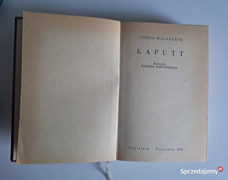 Kaputt Curzio Malaparte Warszawa
