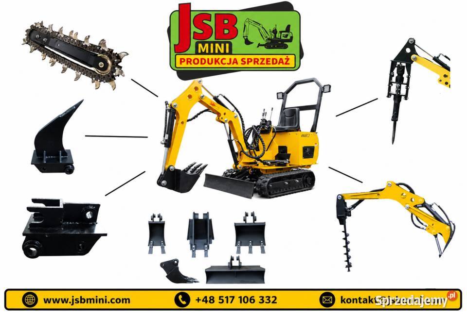 MINI KOPARKA GĄSIENICOWA MSTE113 JSB Rolnictwo Lubicz Dolny