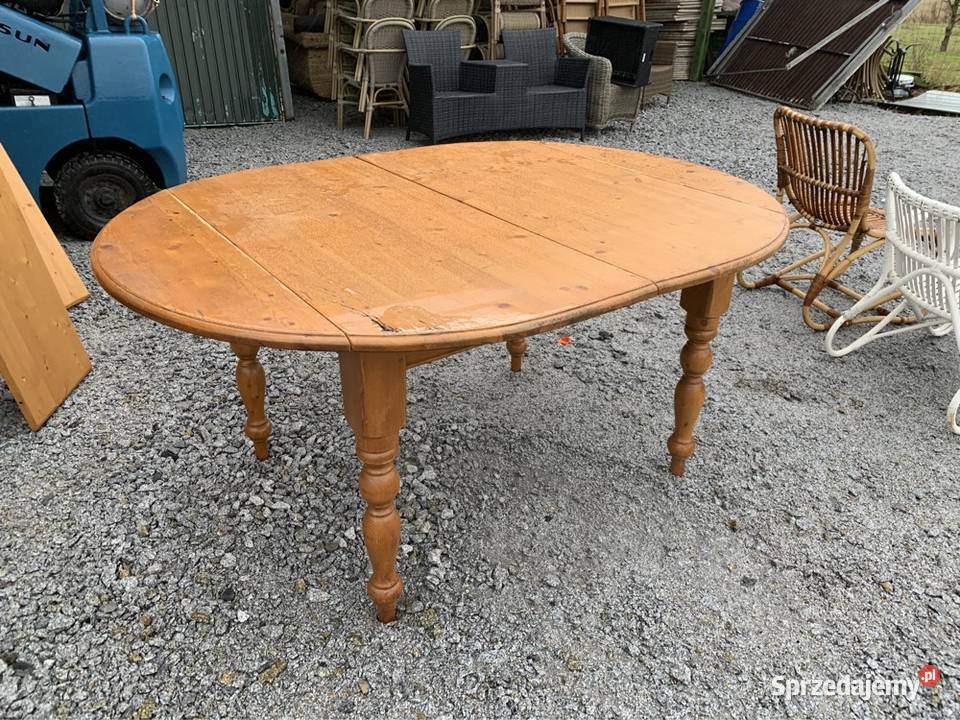 Stoły dębowe ratanowe krzesła i fotele dolnośląskie Milicz