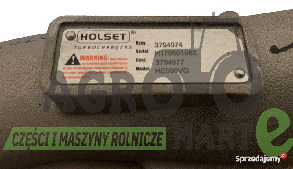 F530200090500 3794974 TURBOSPRĘŻARKA AGCO Wichrów sprzedam