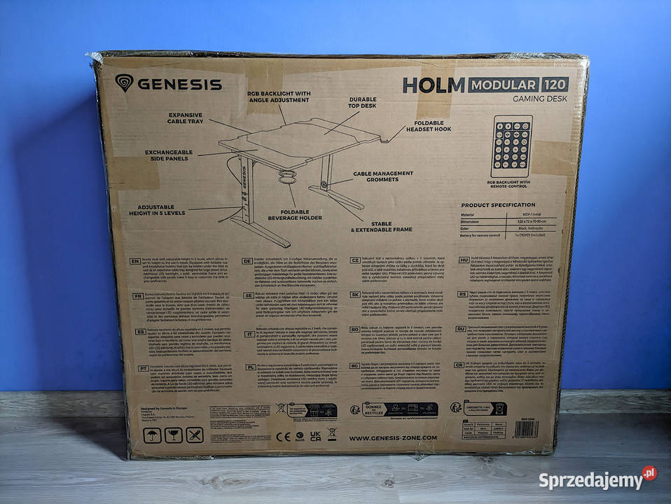 NOWE Biurko Gamingowe Genesis Holm Modular 120 Iława