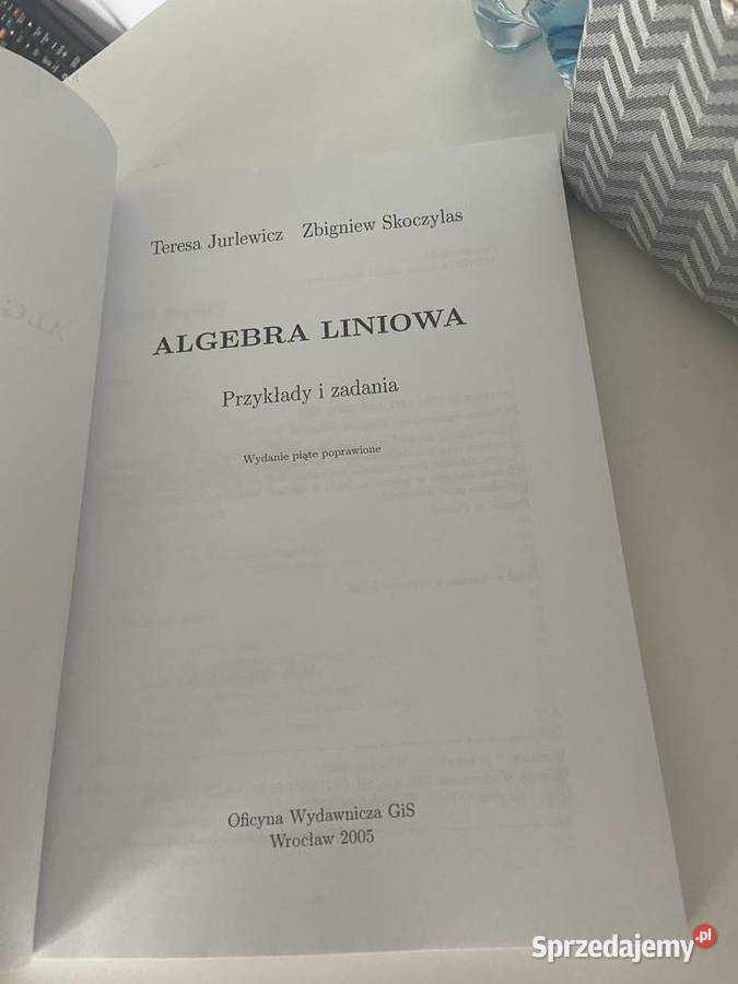 Algebra liniowa przykłady i zadania Bądkowo sprzedam