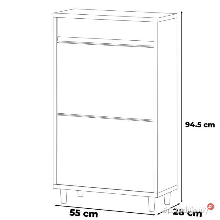 Szafka Na Buty Do Przedpokoju Półka Regał Stojak Dom i Ogród
