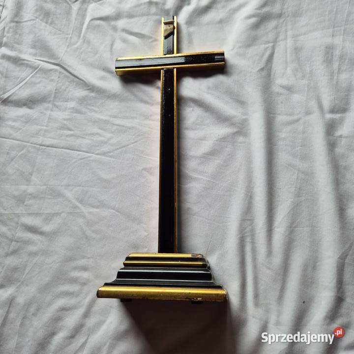 Stary krzyż czarno złoty 45 koniec XIX pocz XXw