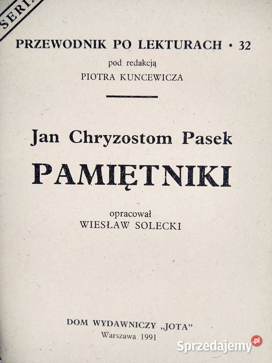 Pamiętniki Pasek matura księgarnie Zacisze Raków Warszawa
