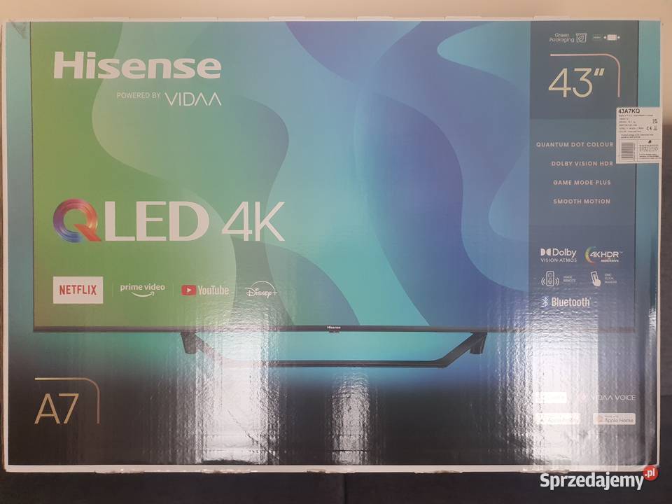 Telewizor QLED Hisense 43A7KQ 43 4K Wrocław