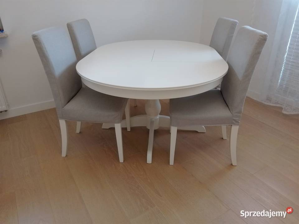 Stół IKEA Ingatorp rozkładany biały Super mazowieckie Warszawa