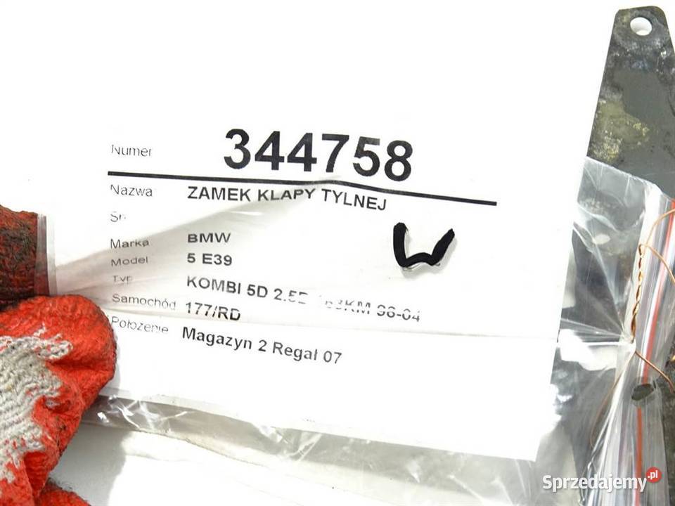 ZAMEK KLAPY TYLNEJ BMW E39 Kombi 9604 podkarpackie